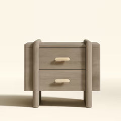 Tatvaacasa Modern Brown Bedside Table