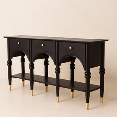 Modern Black Console Table