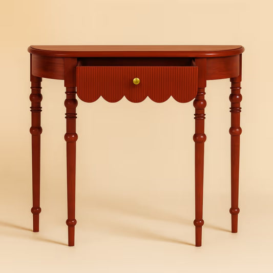 Tatvaacasa Modern Brown Console Table