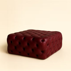 Tatvaacasa Monarch Leather Ottoman
