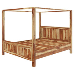 Solid Sheesham Wood Poster Bed | Canopy Bed