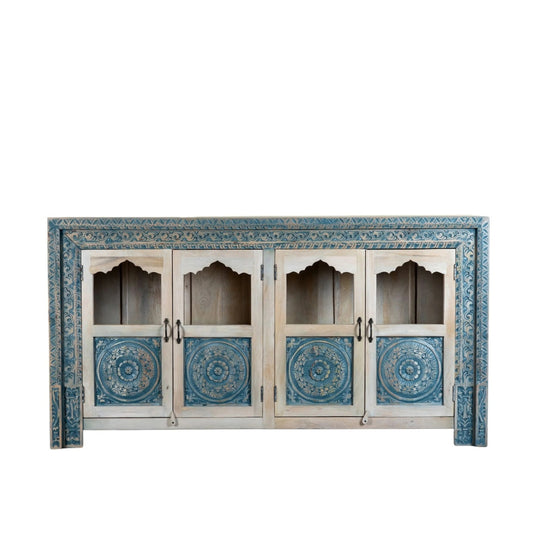 Hand Carved Mango Wood Sideboard