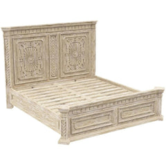 White Wash Hand Craving Bed