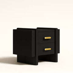 Tatvaacasa Modern Brown Bedside Table