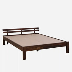Solid Wood Queen Size Bed Without Storage