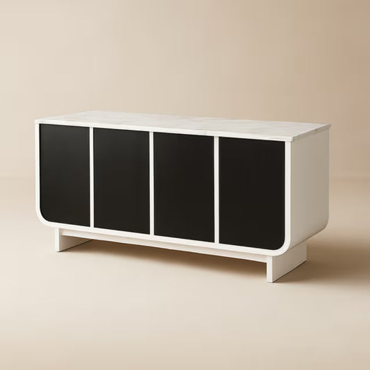 Black Tie Marble Bar / Storage Cabinet