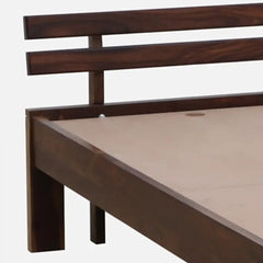 Solid Wood Queen Size Bed Without Storage