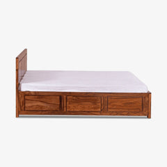 Sheesham Solid Wooden Plain Bed