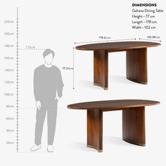 Modern Walnut Dining Table