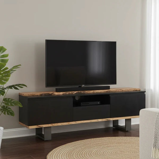 Modern Tv Unit in Black For Living Room