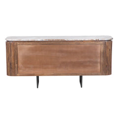 Marble Top Sideboard in Solid Wood Tv Unit
