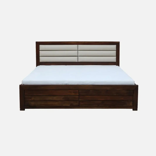 Indian Sheesham Wood Storage Beds with Drawer