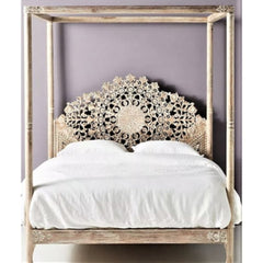 Shahi Mughal Wooden Canopy Bed | Hand Carved