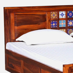 Solid Sheesham Wood Storage Beds