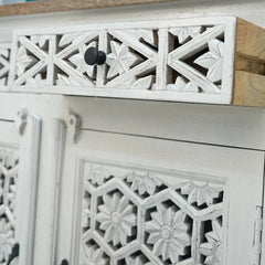 3 Door Cabinets and Sideboard (White Finish)