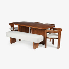 Dining Table With 4 Attica Chairs And Bench