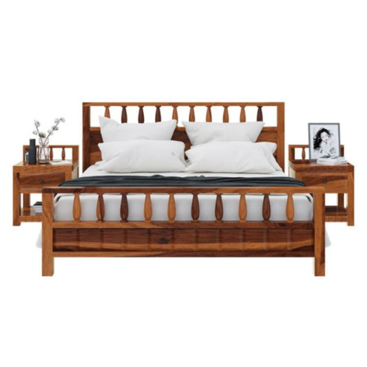 Sheesham Wood Platform Bed