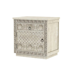 Hand Carved Bed Side Table