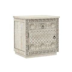 Hand Carved Bed Side Table