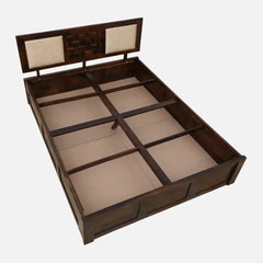 Sheesham Wood Queen Size Bed With Box Storage