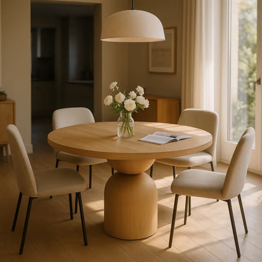 Natural Wooden Dining Table