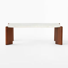 Tatvaacasa Marble Top Coffee Table