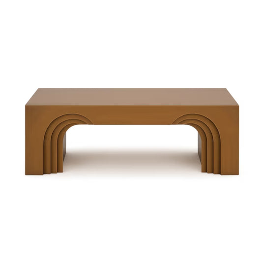 Tatvaacasa Modern Arch Brown Coffee Table