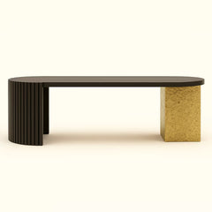 Walnut Finish Modern Coffee Table