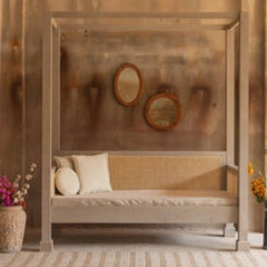 Cane Daybed | Solid Wood Lounge Seating