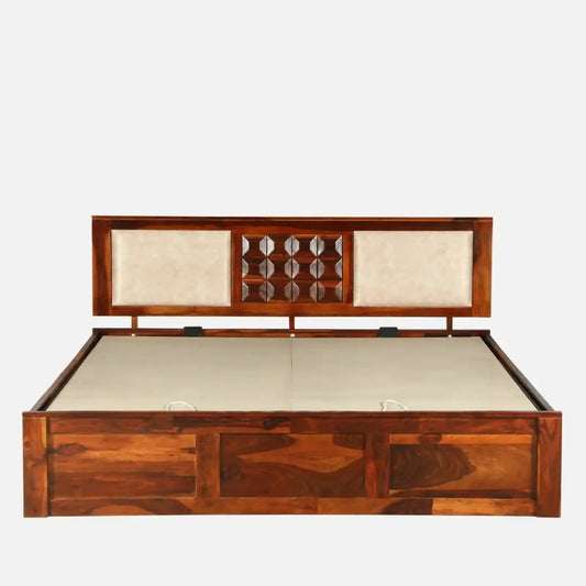 Sheesham Wood King Size Bed With Box Storage