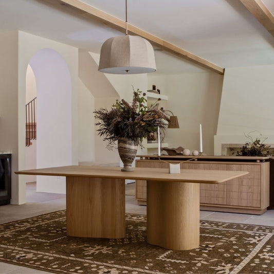 Natural Wooden Dining Table