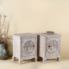 Hand Carved Night Stands Tree Of Life