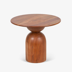 Round Wooden Side Table
