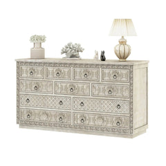 Hand Carved Chest Of Drawer