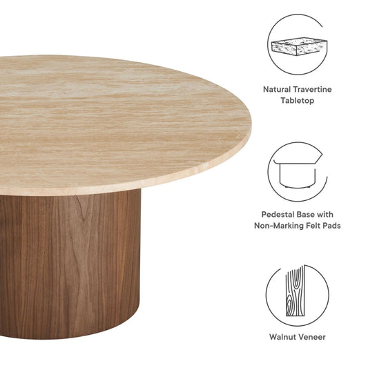 Tatvaacasa Coffee Table in Walnut Natural