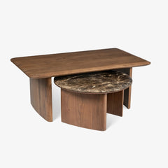 Tatvaacasa Nested Coffee Table Set of 2