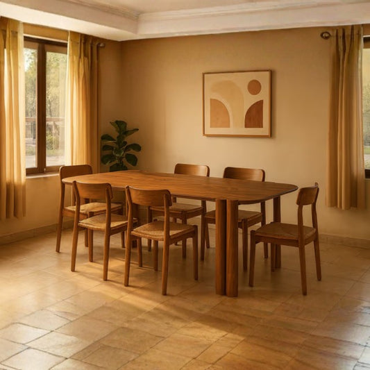 Modern Jodhpure Honey Finish Dining Table