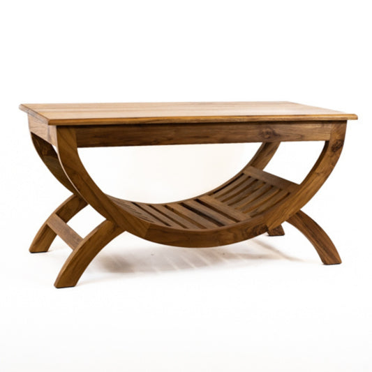 Half Round Wooden Coffee Table