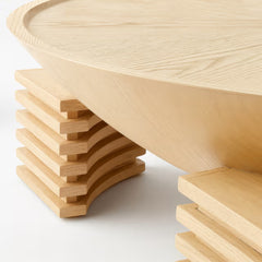 Round Modern Natural Coffee Table