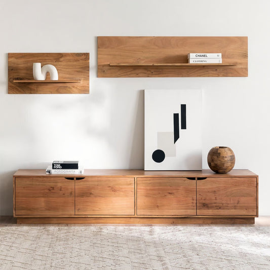 Wooden TV Cabinet (Solid Wood)