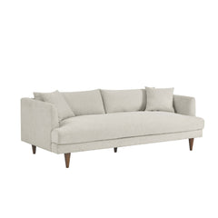Tatvaacasa Modern Upholstered Sofa with Down-Blend Cushions & Tapered Wood Legs