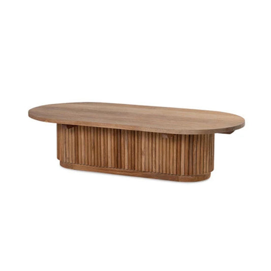 Tatvaacasa Modern Coffee Table Solid Wood