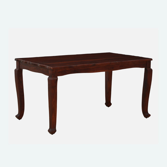 Teak Wood 6 Seater Dining Table In Honey Oak Finish