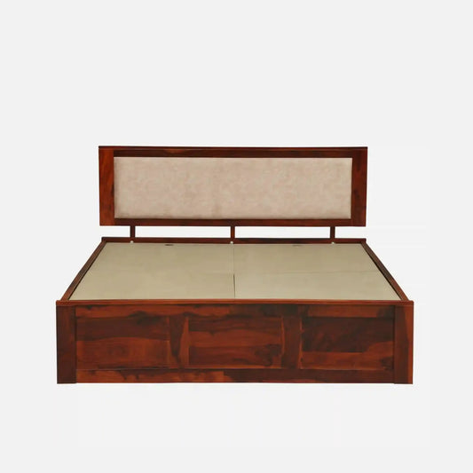 Solid Wood Queen Size Bed With Box Storage