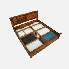 Solid Sheesham Wood Storage Beds