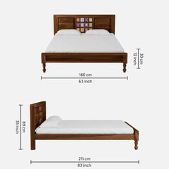 Contemporary Sheesham Wood Beds