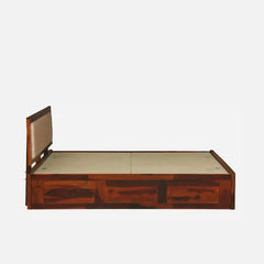 Solid Wood Queen Size Bed With Box Storage
