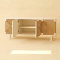 Handwoven Rattan Modern Sideboard