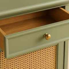 Tatvaacasa Modern Cane Grey Sideboard