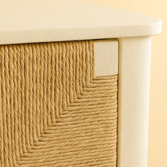 Handwoven Rattan Modern Sideboard